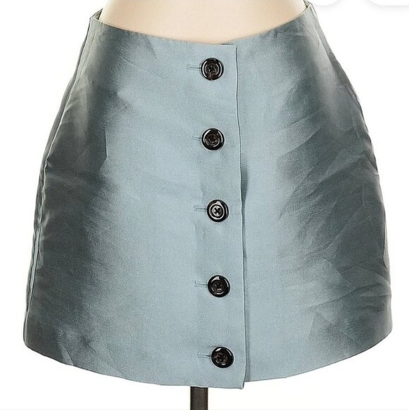 Urban Outfitters Blue Mini Skirt Size Small - Picture 2 of 5